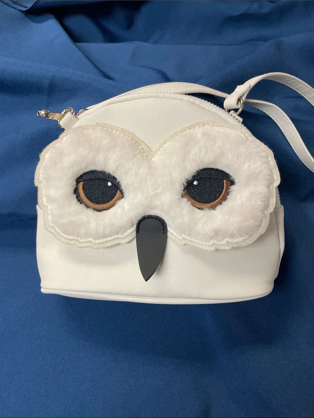 Harry Potter White Owl Crossbody Bag for Kids - Cute Plush Face